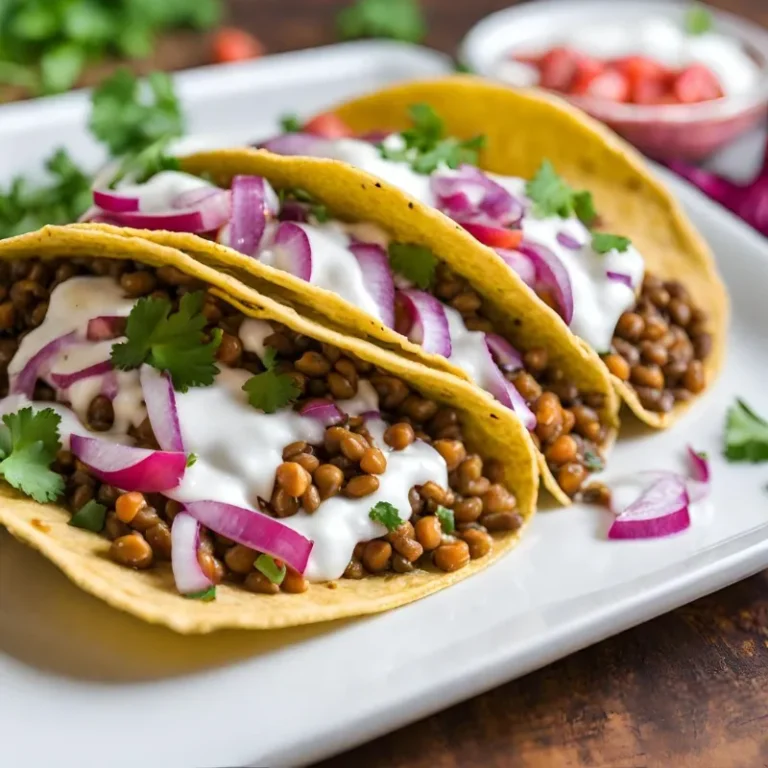 Lentil Soft Tacos